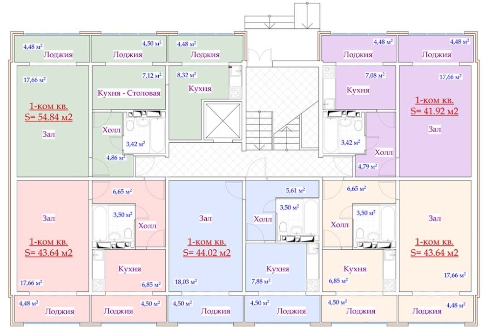 Общая планировка 8-этажа